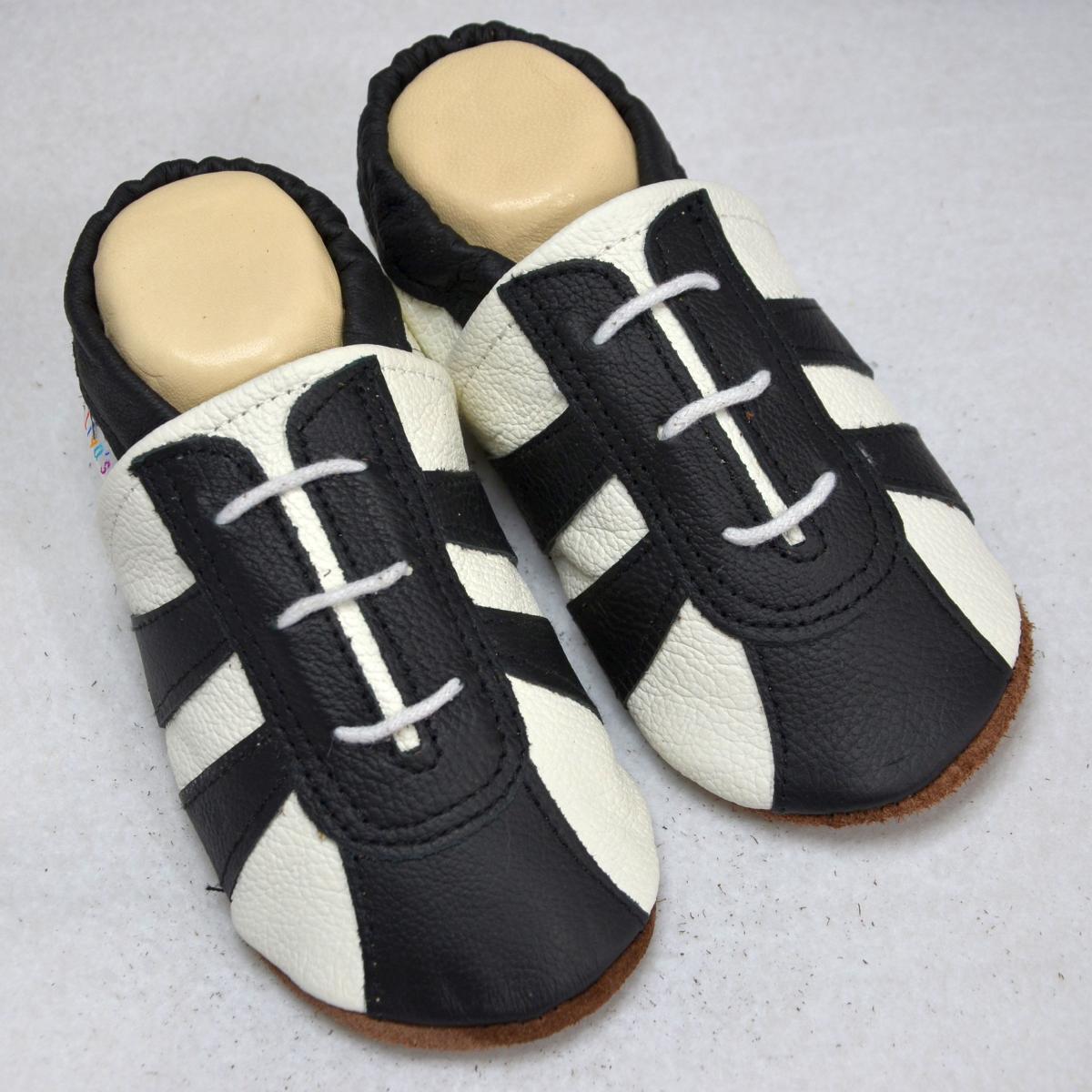 Liya/'s Lederpuschen Hausschuhe Pantoffel Krabbelschuhe mit Ledersohle