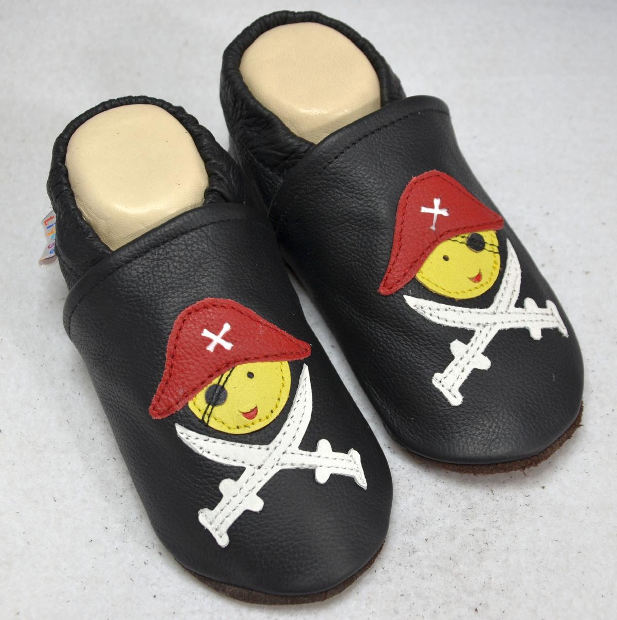 Liya/'s Lederpuschen Hausschuhe Pantoffel Krabbelschuhe mit Ledersohle