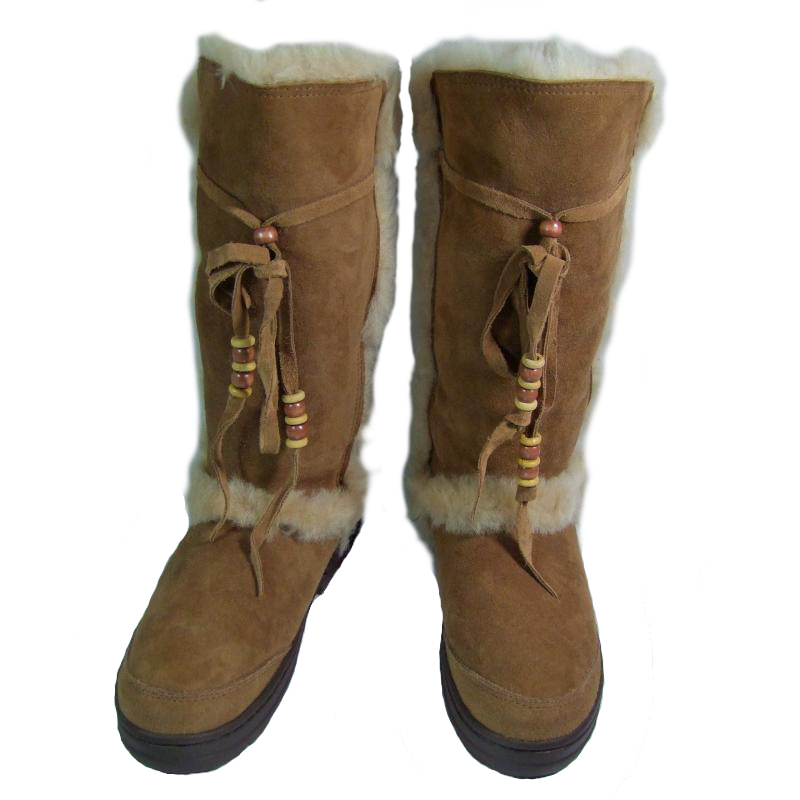 Mubo Australia Damen Lammfellstiefel Winterstiefel Schaftstiefel