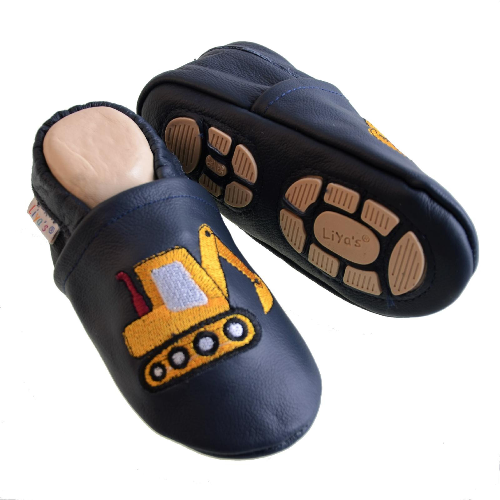 #544 Wikinger Liya's Lederpuschen Hausschuhe Krabbelpuschen Kindergartenschuhe 